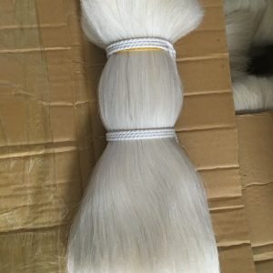 Processed goat hair