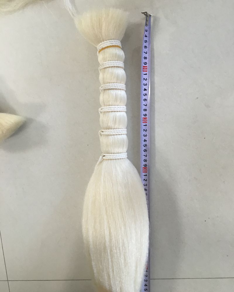 Processed yak tail hair
