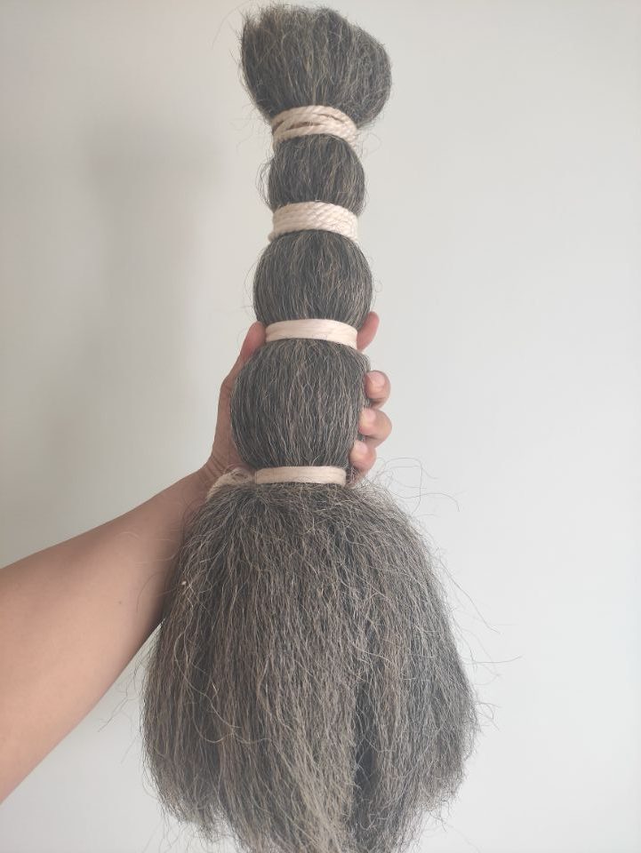 Natural Grey Yak hair - 图片 4