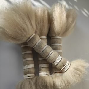 100% Yak hair bundles 100% washed yak tail hair natural white color