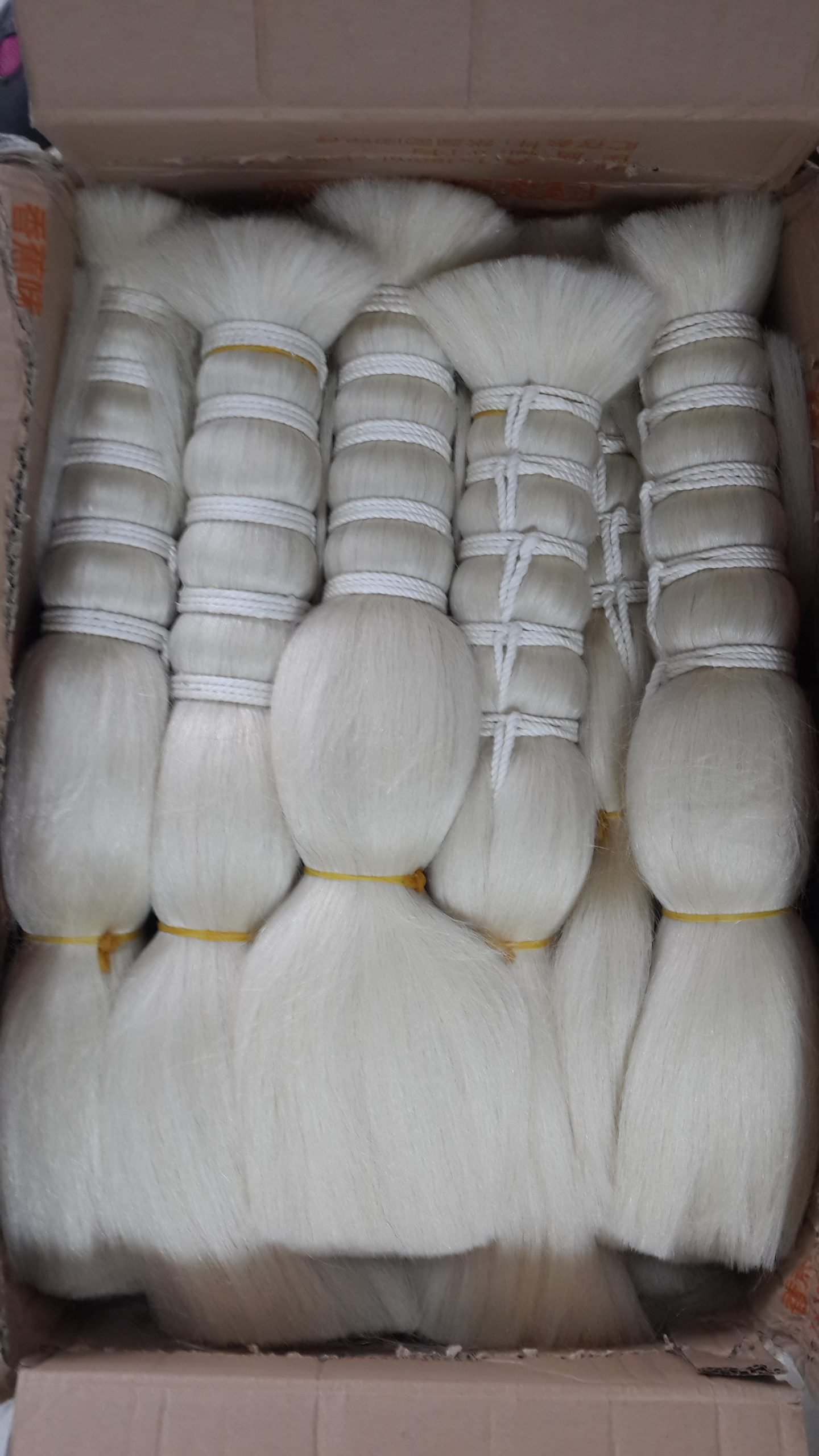 Animal hair yak hair for wigs,Custom-Length Yak Hair Material for Wig Factories and Studios - 图片 3